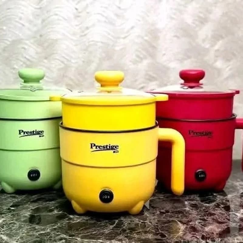 Prestige 2.1L Household Kitchen Electric Cooking Pot with Steamer_D Leathers